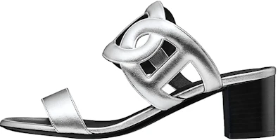 (Women) HERMES Nappa High-Heel Sandals 'Silver' H202180Z-52 (Women) HERMES Nappa High-Heel Sandals 'Silver' H202180Z-52