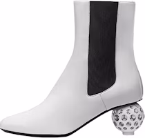 (Women) HERMES Nappa Leather Ankle Boot 'White' H212006Z-90 (Women) HERMES Nappa Leather Ankle Boot 'White' H212006Z-90