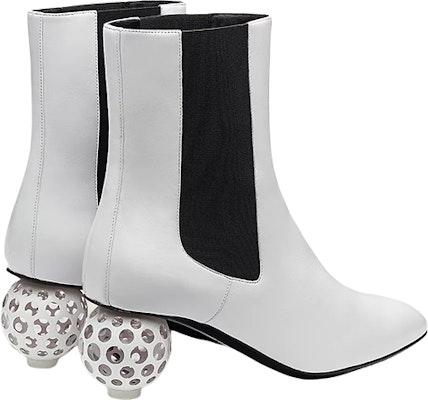(Women) HERMES Nappa Leather Ankle Boot 'White' H212006Z-90 Shop (Women) HERMES Nappa Leather Ankle Boot 'White' H212006Z-90
