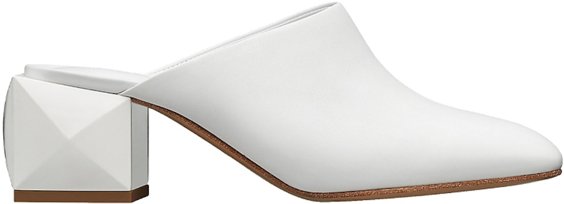 (Women) HERMES Nappa Leather Mule High Heel 'White Fashion' H211057Z-90 Order (Women) HERMES Nappa Leather Mule High Heel 'White Fashion' H211057Z-90