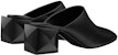 (W) HERMES Nappa Mule Tumit Tinggi 'Fesyen Hitam' H211057Z-02