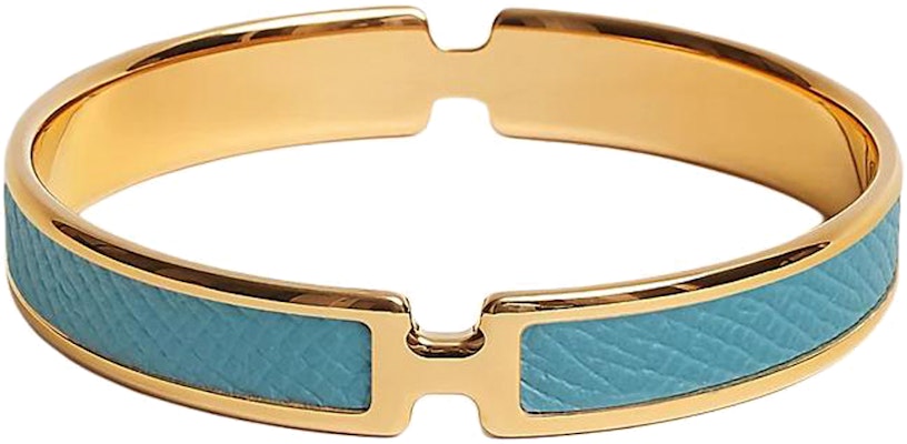 (W) HERMES Gelang Wanita Kulit Anak Lembu Logam Bersadur Emas Biru. H010736CC75T2 Buy (W) HERMES Gelang Wanita Kulit Anak Lembu Logam Bersadur Emas Biru. H010736CC75T2