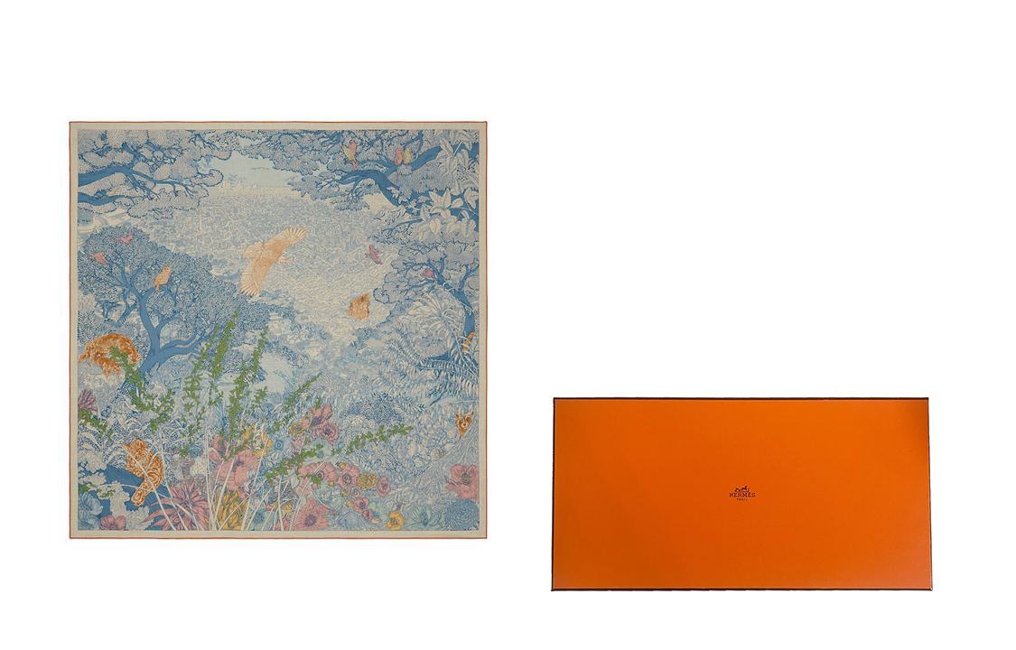 (Women) HERMES Nature-Inspired Scarf Multicolor  Shawl H243854S 04 圖 4