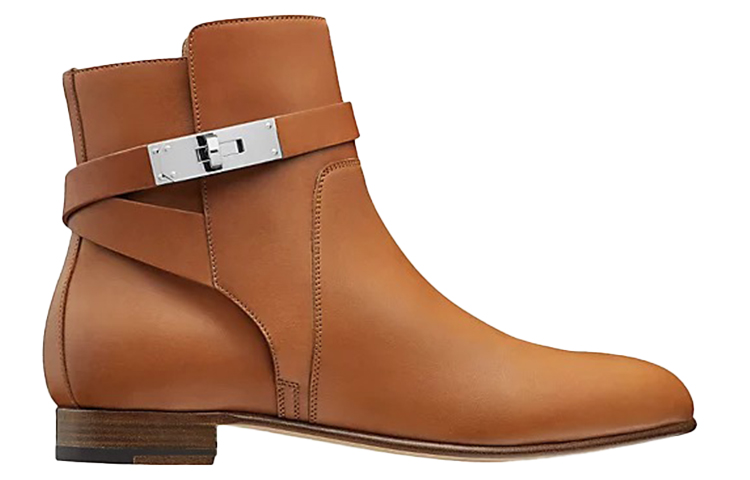 Order (W) HERMES Neo ''Bruine Leren Enkellaars'' H202255Z-A3