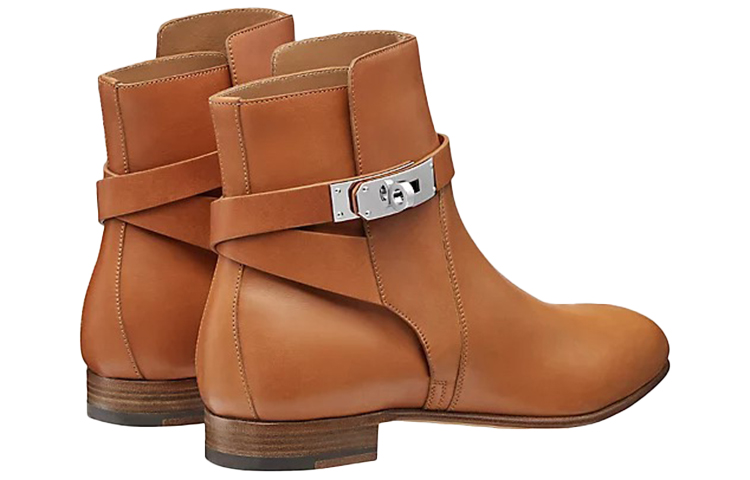 Purchase (W) HERMES Neo ''Bruine Leren Enkellaars'' H202255Z-A3