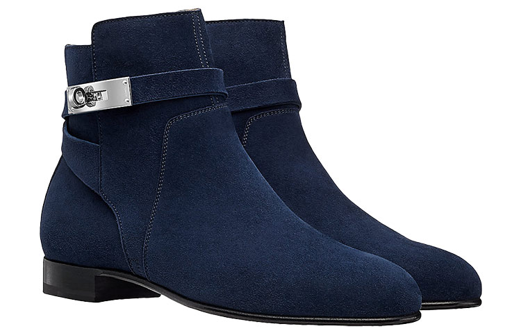 (W) HERMES Neo Ankle Boot 'Blue Suede and Goatskin' 圖 4