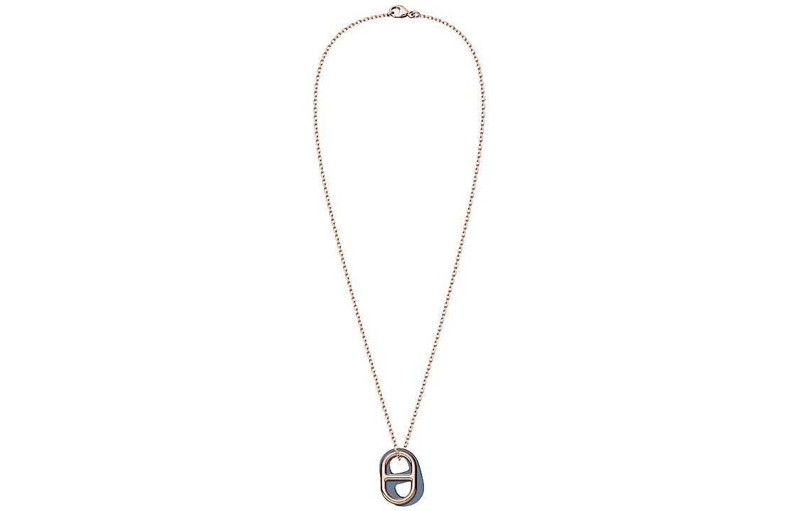 (Women) HERMES O'Maillon Blue Pendant Rose Gold-Plated Necklace for Women. H079528CDJ7 圖 3