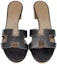 Purchase (W) HERMES Oasis 'Hitam Tumit Tinggi Terbuka Selipar Fesyen' H071002Z-01