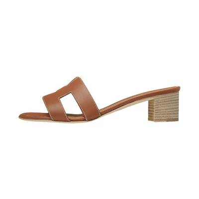 (W) HERMES Oasis 'Brown Fashion Sandals'