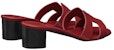 (W) HERMES Oasis 'Burgundy' - Kasut Slip-On Wanita Warna Burgundy H141146Z-D4