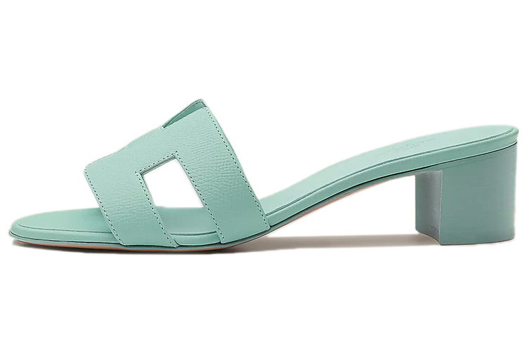 (Women) HERMES Oasis 'Seafoam Green' High Heel Sandals H151215Z-08