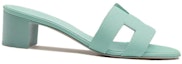 Order (W) HERMES Oasis 'Hijau Buih Laut' Sandal Tumit Tinggi H151215Z-08
