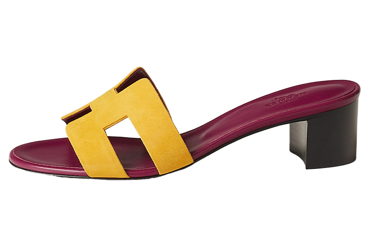 (Women) HERMES Oasis 'Yellow Purple' H221257Z-8X