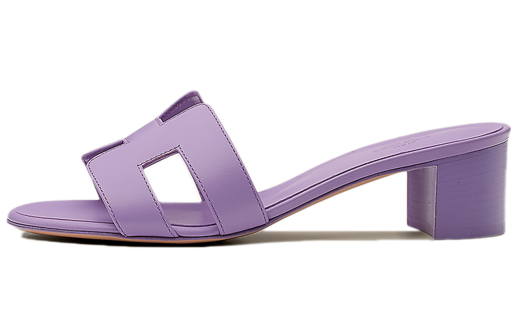 (Women) HERMES Oasis High-Heel Open-Toe Sandal 'Parme Purple' H141146Z-5C
