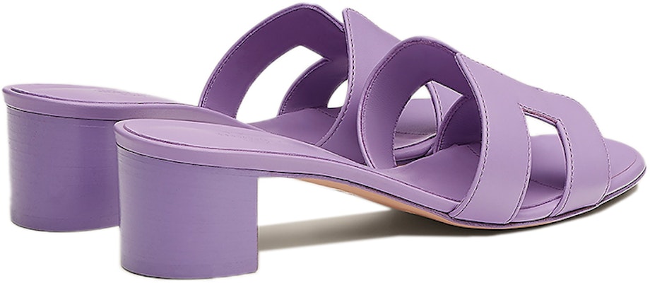 HERMES 愛馬仕 Oasis 小牛皮 高跟露趾 時尚涼拖 5cm 女款 帕爾馬紫 Shop HERMES 愛馬仕 Oasis 小牛皮 高跟露趾 時尚涼拖 5cm 女款 帕爾馬紫