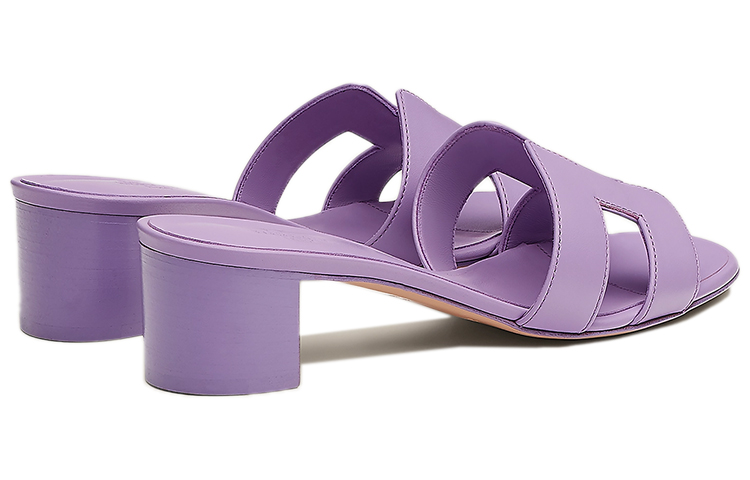 Purchase (Women) HERMES Oasis High-Heel Open-Toe Sandal 'Parme Purple' H141146Z-5C