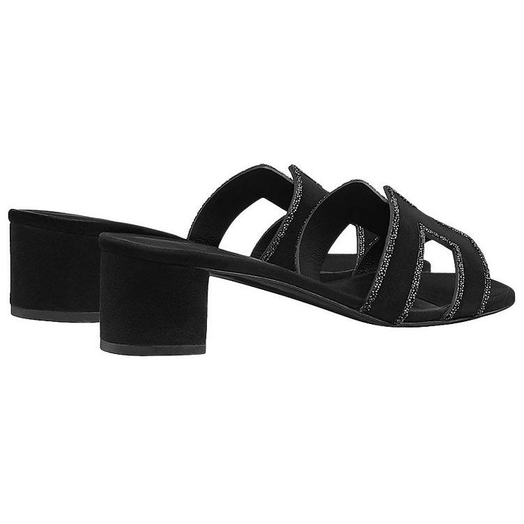 (W) HERMES Oasis Sandal 'Black Crystal' 圖 4