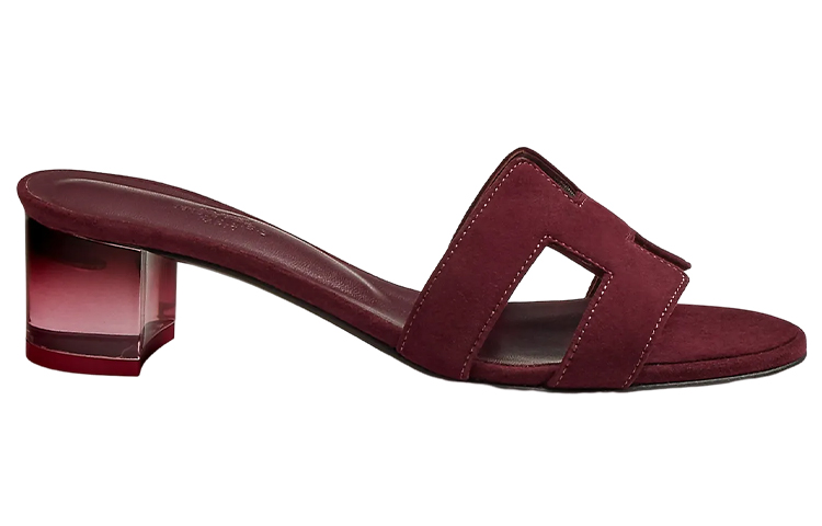 (W) HERMES Oasis Sandal 'Deep Red' 圖 2