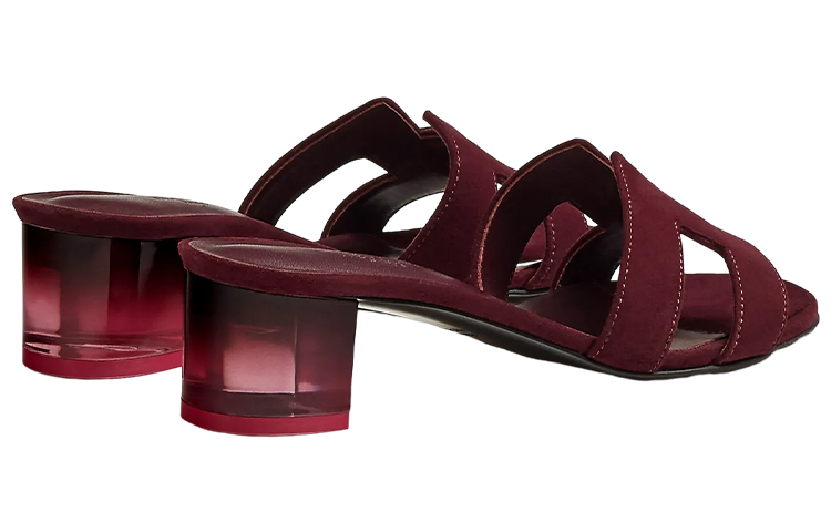 (W) HERMES Oasis Sandal 'Deep Red' 圖 4