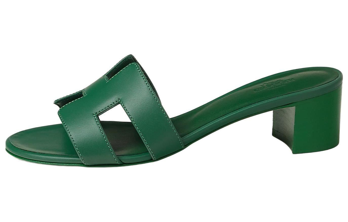 (W) HERMES Oasis Sandal 'Green'