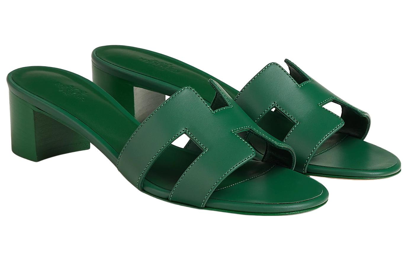 (W) HERMES Oasis Sandal 'Green' 圖 2