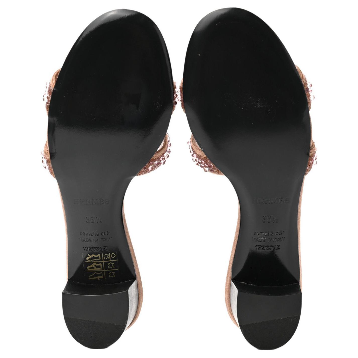 (W) HERMES Oasis Sandal 'Pink Crystal Detail' 圖 5