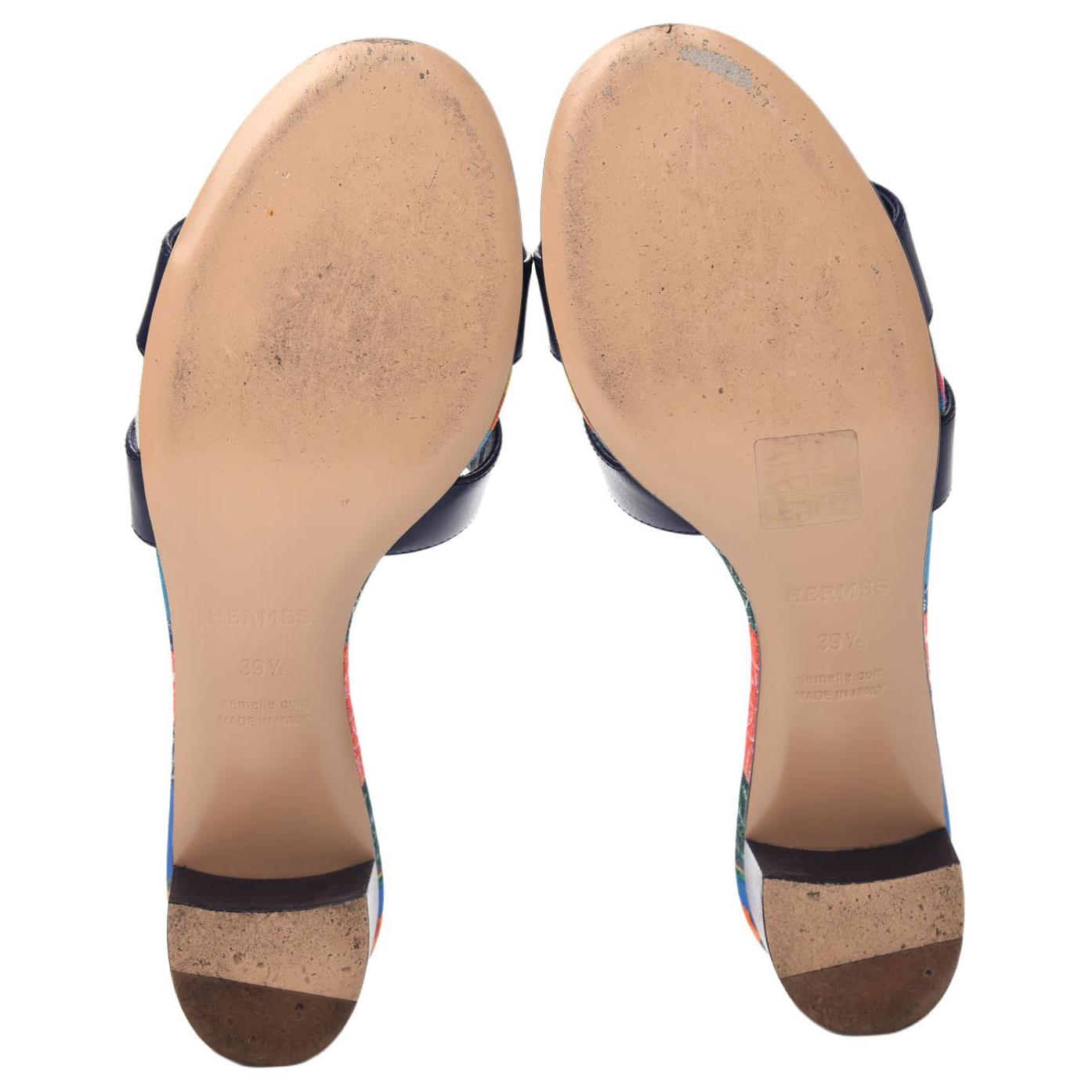 (W) HERMES Oasis Sandals 'Indigo' 圖 5