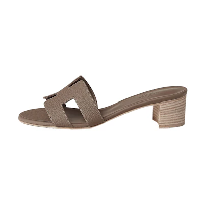 (W) HERMES Oasis Slide 'Elephant Grey'