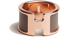 (Women) HERMES Olympe Bicolor Metal Ring for Women in Rose Gold. H500059FD (Women) HERMES Olympe Bicolor Metal Ring for Women in Rose Gold. H500059FD