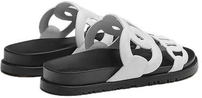 Shop (W) HERMES Sandal Terbuka 'Hitam dan Putih' H221146Z-90