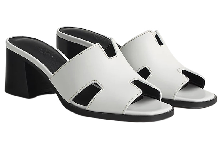 Lookbook (W) Sandal Geser HERMES Open Toe Round Toe 'Kulit Putih' H232089Z-90