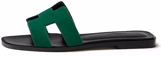 (Women) HERMES Oran 'Black Green' H222288Z-I0 (Women) HERMES Oran 'Black Green' H222288Z-I0