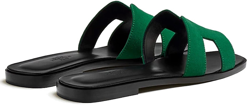 (Women) HERMES Oran 'Black Green' H222288Z-I0 Shop (Women) HERMES Oran 'Black Green' H222288Z-I0