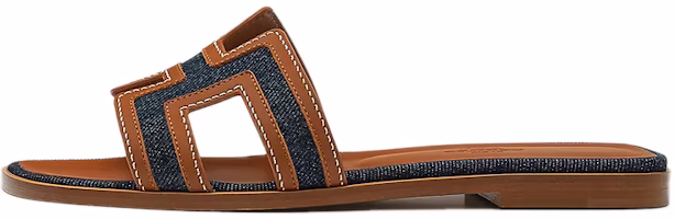 (Women) HERMES Oran 'Brown Canvas' H221105Z-48 (Women) HERMES Oran 'Brown Canvas' H221105Z-48