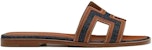 (W) HERMES Oran 'Kanvas Coklat' H221105Z-48
