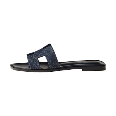 (W) HERMES Oran 'Denim Blue'