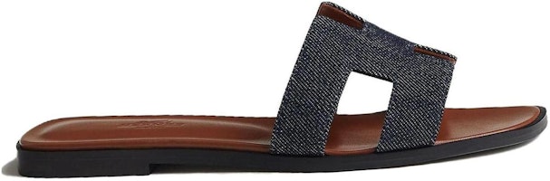 HERMES愛馬仕 Oran 露趾平跟 拖鞋 女款 原色藍 Order HERMES愛馬仕 Oran 露趾平跟 拖鞋 女款 原色藍