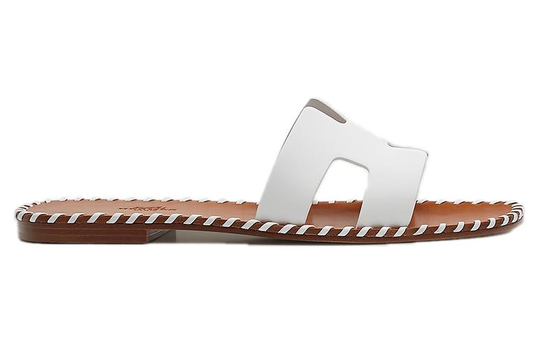 (W) HERMES Oran 'White Fashion Sandal' 圖 2