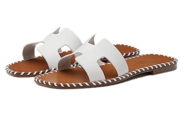 (W) HERMES Oran 'White Fashion Sandal' 圖 3