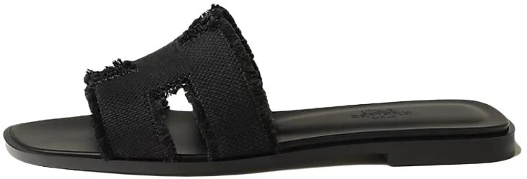 women-hermes-oran-black-linen-tassel-h-slide-sandals-open-toe-flats-h251047-z-02