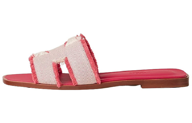 (Women) HERMES Oran Canvas 'Pink' H231095Z-C5