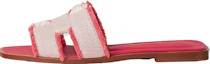 Buy (W) HERMES Oran Canvas 'Merah Jambu' H231095Z-C5