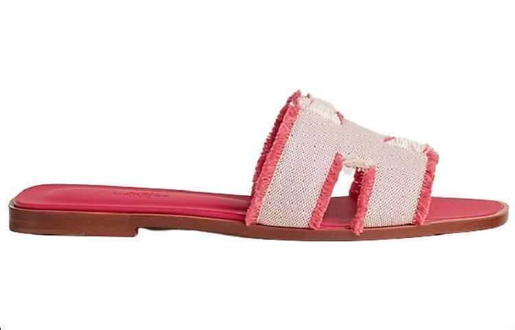 Order (W) HERMES Oran Canvas 'Merah Jambu' H231095Z-C5