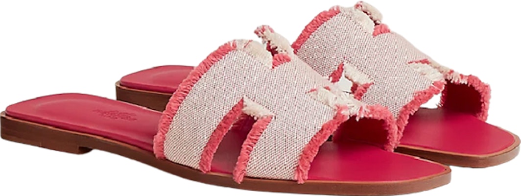 (W) HERMES Oran Canvas 'Merah Jambu' H231095Z-C5 Shop (W) HERMES Oran Canvas 'Merah Jambu' H231095Z-C5