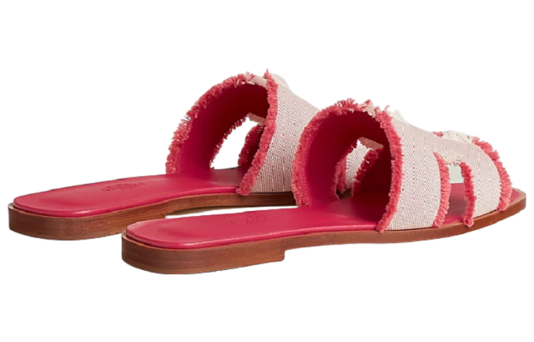 Purchase (W) HERMES Oran Canvas 'Merah Jambu' H231095Z-C5