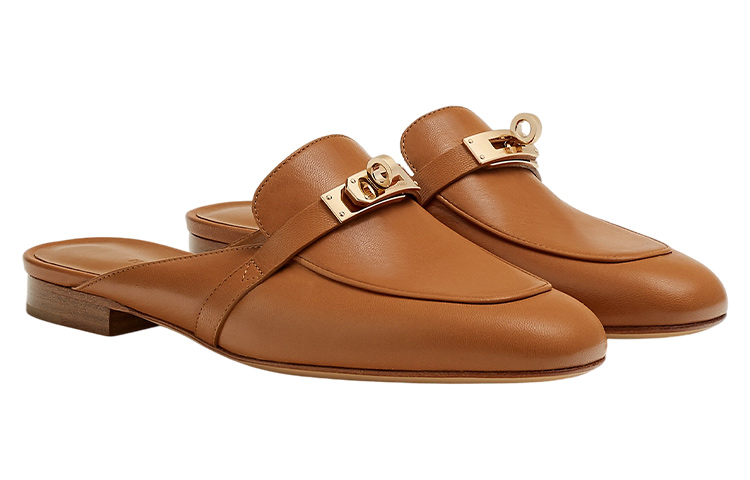 Order (W) Sandal HERMES Oran Flat 'Coklat' H221081Z-A3