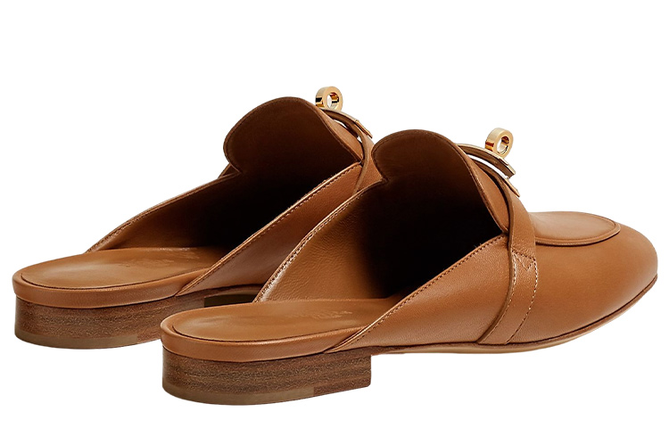 Shop (W) Sandal HERMES Oran Flat 'Coklat' H221081Z-A3