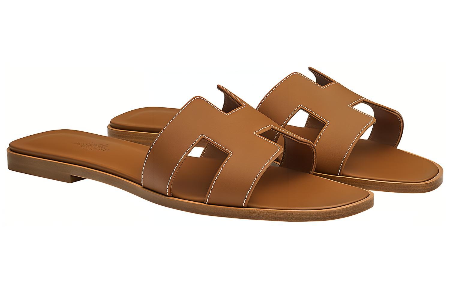 Lookbook (W) HERMES Sandal Oran 2021 'Coklat' H021056Z-03