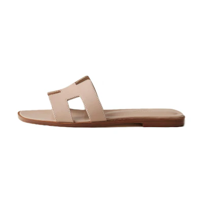 (W) HERMES Oran Sandal 'Beige'