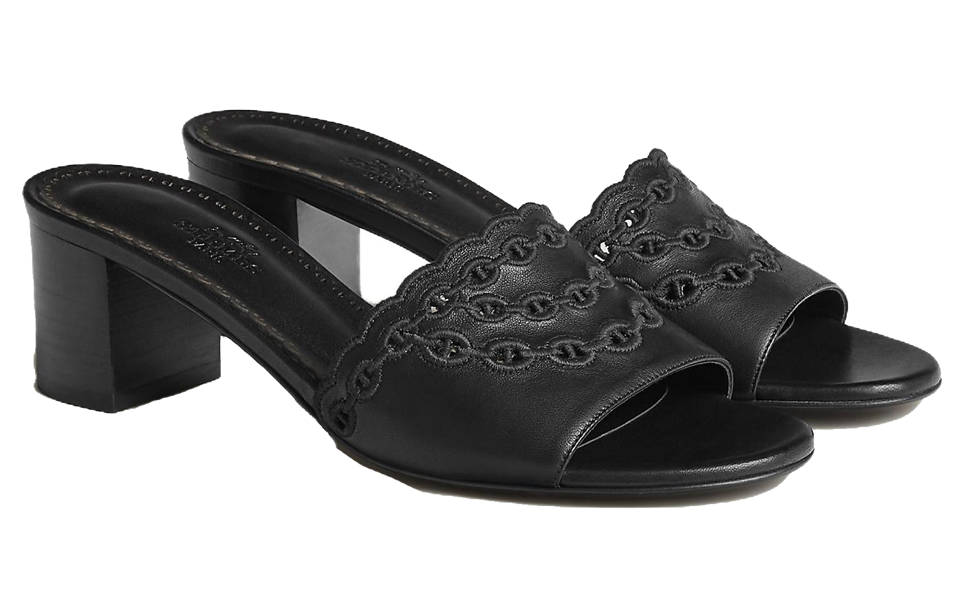 Order (W) HERMES Sandalia Oran 'Negra' H231142Z-02